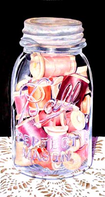 accepted into juried Aquarious show, spools in jar.jpg
