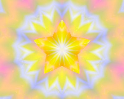 luminous gold star