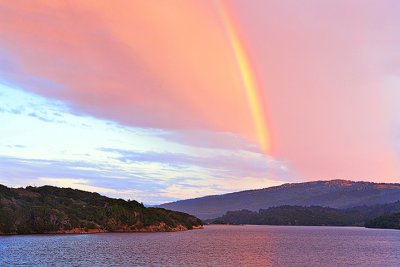 Crystal Springs Rainbow from Sawyer Camp Trail