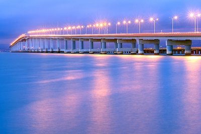 SanMateo Bridge twilight