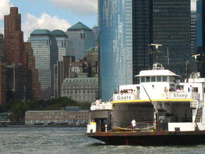 The ferry into lower Manhatten