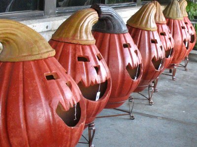 SMILE:  These pumpkins