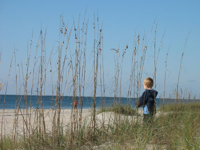 Little boy on the beach