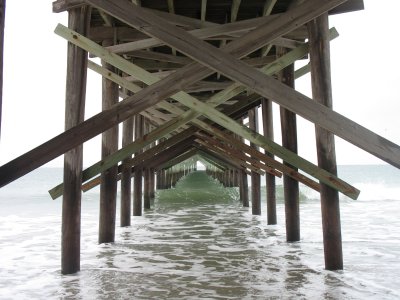 Under Ocean Isle Pier