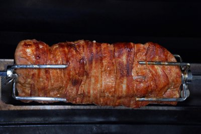  Bacon wrapped Pork loin Christmas eve