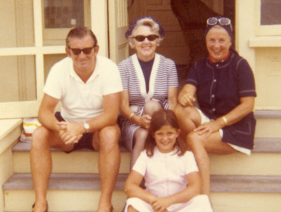 1971: Groton  Long Point, CT. Donal, Mom, Norma, Michelle