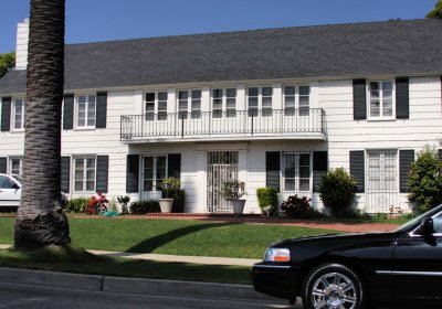 Johnny Stompanato was stabbed to death by Lana Turner's daughter in this house, 1958.