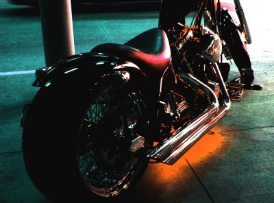 Motorcycle in the Parking Garage Tonight