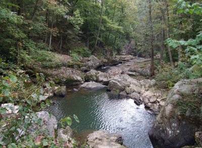 Beginning the Hike to Kaymoor Mine