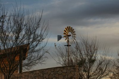 Winter Light Windmill