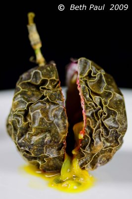Macro - Cut Passion Fruit