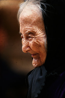 Old lady at Sapa Market