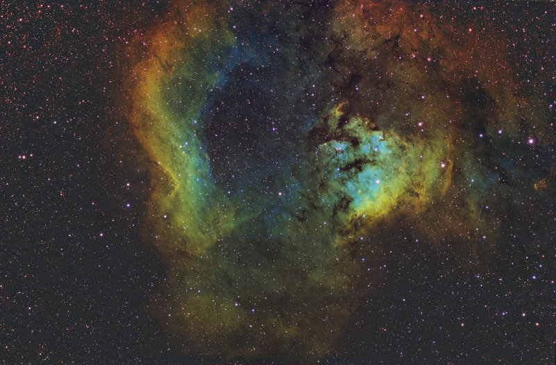 NGC7822/Ced214 in HST palette