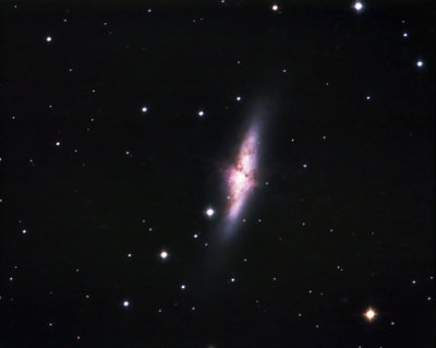 M 82 The Cigar Galaxy in HaRGB