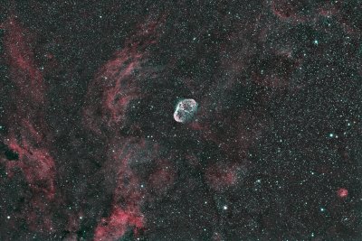 NGC6888 - Crescent Nebula in Ha and OIII