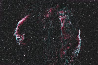 Veil Nebula - In Ha and OIII