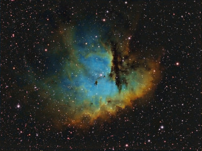 NGC281 - Pacman Nebula in HST palette