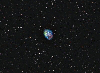 M1 - Crab Nebula in HST palette