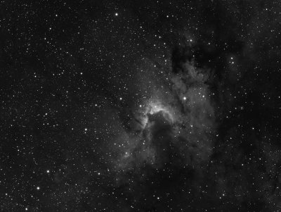 Sh2-155 (Cave Nebula) in Ha