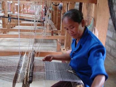 At the weaving house