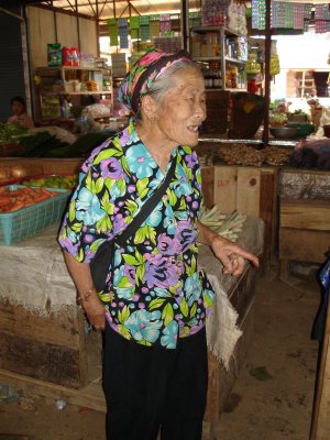 Seller at the market