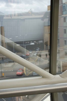 Kingston's Bentalls Centre: looking off the bridge WEST