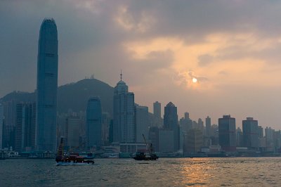 HK Harbour by twilight
