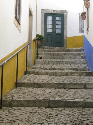 The yellow and blue of Obidos.
