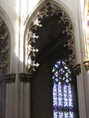 Manueline windows at the Monastery of Batalha