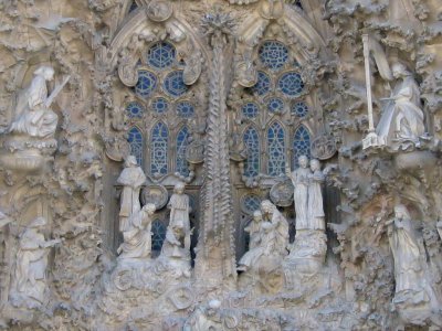 Musical angels in the Sagrada Familia Cathedral