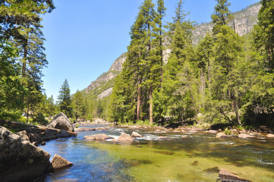 Yosemite Merced River at Valley floor