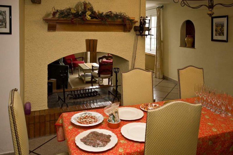Foyer and dining room