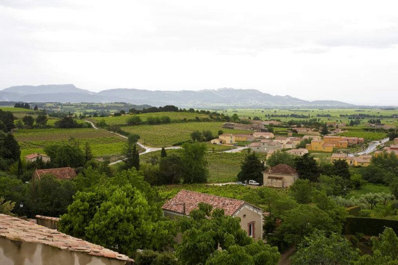View from lower terrace