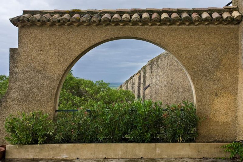 View from lower terrace