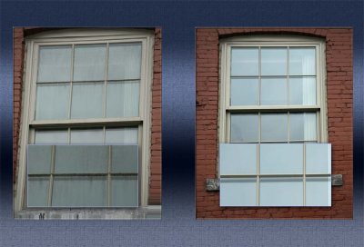 Before and After  outside looking in