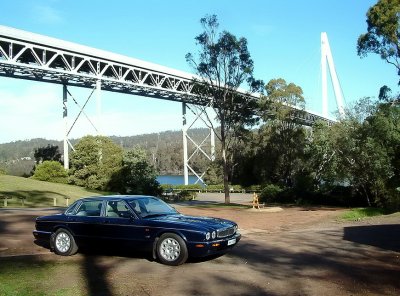 The Batman Bridge over Whirlpool Reach as a back drop