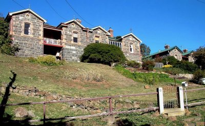 Station workers bluestone cottages on the oposite side of the gorge
