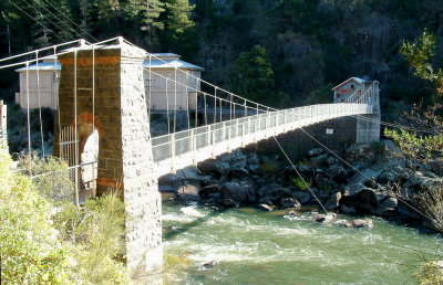 The original suspension bridge restored
