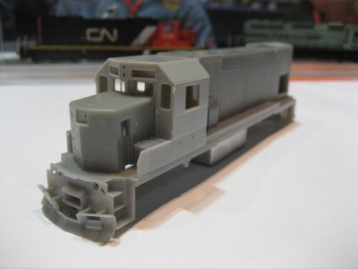 Athearn GP15-1 (81 nose) and note openings for ditchlights....