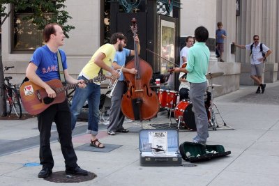 Street musicians, Madison
