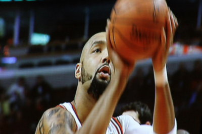 Free throw in closeup