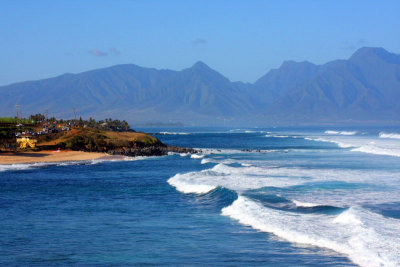 View inland from Ho'okipa, Maui, Hawaii, USA
