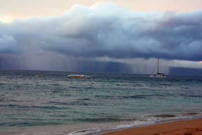 Have you ever seen rain at a distance?, Maui, Hawaii, USA