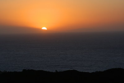 The sun slowly teases, Sunrise, Oahu, Hawaii, USA