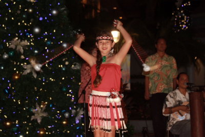 Maori dance, Maui, Hawaii, USA