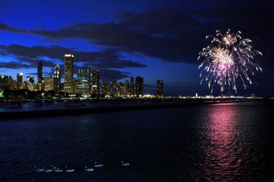 Chicago Venetian night fireworks