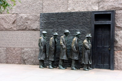 Roosevelt Memorial - the bread line, Washington D.C.