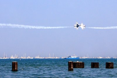 Chicago Air and Water Show 2009 - U.S. Air Force Thunderbirds - 18 inches