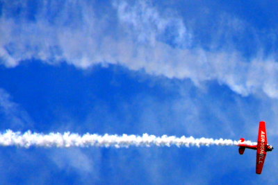 Chicago Air and Water Show 2009 - AeroShell Aerobatic Team - Red, Blue and White