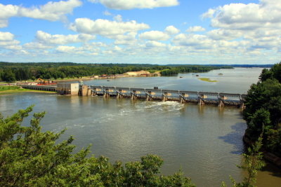 Illinois River from the Starved Rock State Park, IL